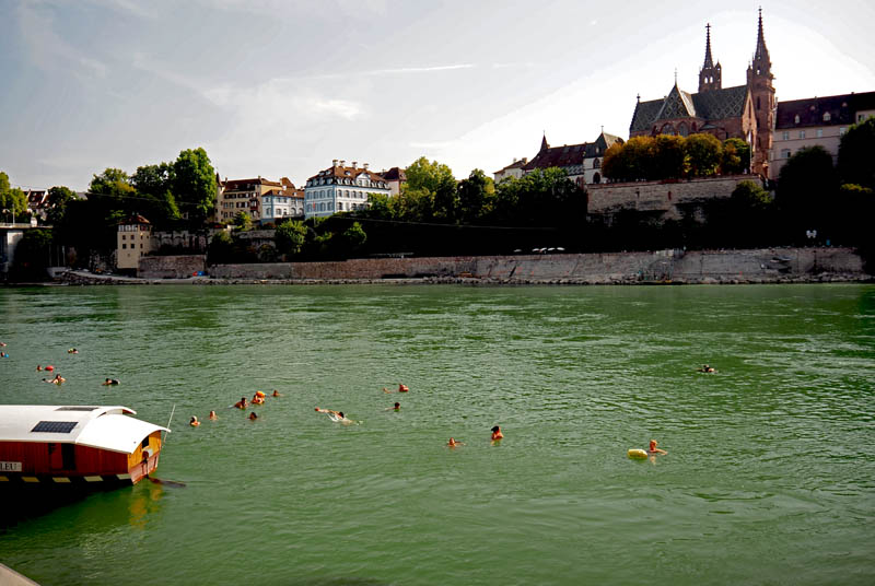 Basel - Rhine and Munster (Basel Cathedral)