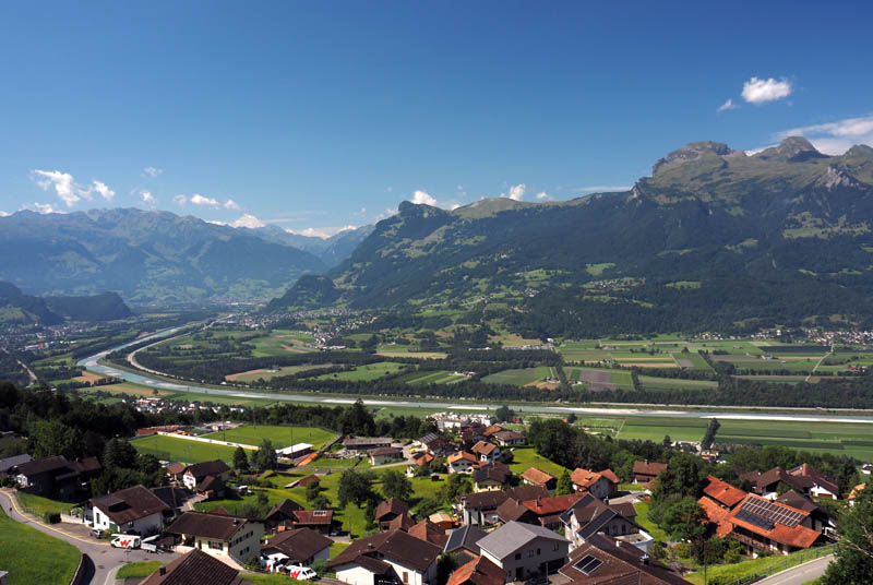 Triesenberg - Views of the Rhine Valley