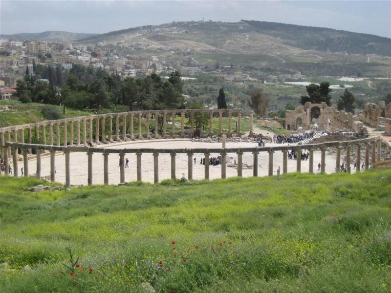 Jerash - Plaza el&iacute;ptica