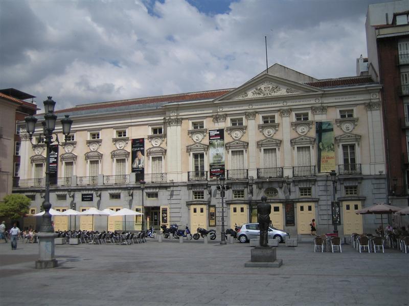 Plaza Santa Ana (Santa Ana square)<BR>Teatro espa&ntilde;ol (Spanish Theatre)