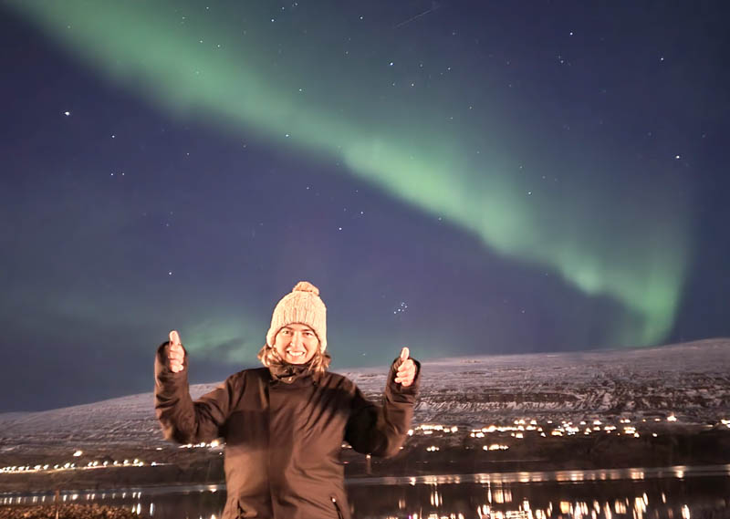 Auroras boreales en Akureyri