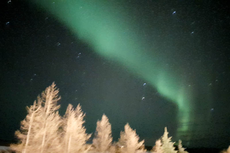 Auroras boreales en el área del lago Myvatn