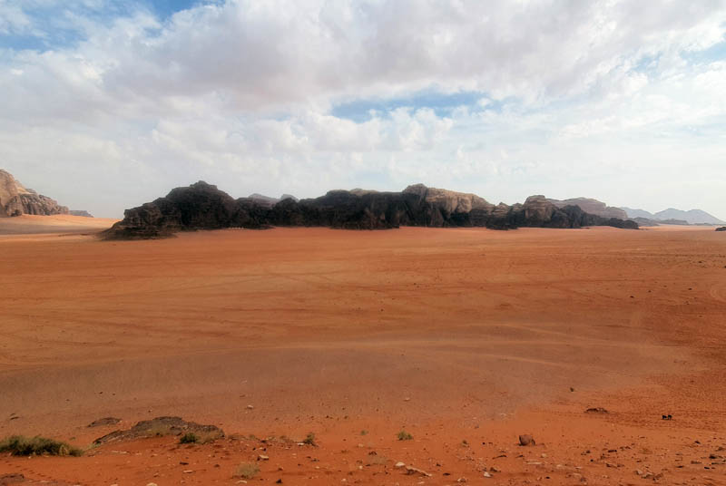 Wadi Rum - Vistas desde duna de arena roja