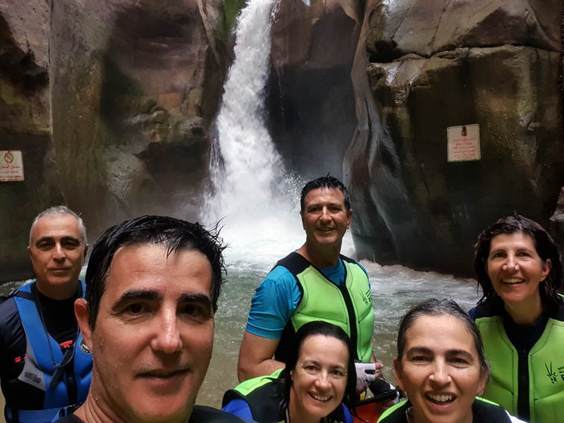 Wadi Mujib - Waterfall at the end of the trail