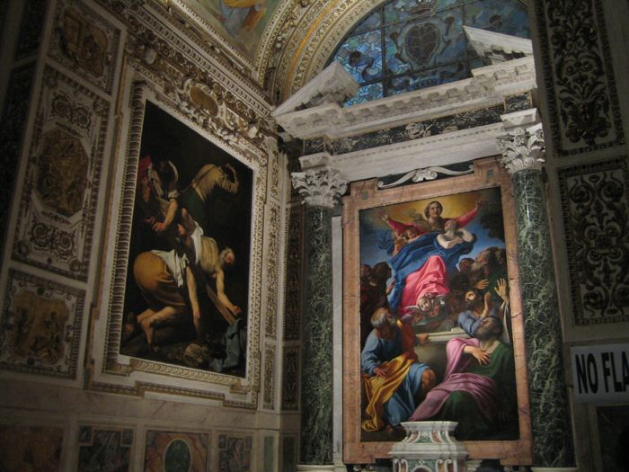 Santa Maria del Popolo - Pinturas de Caravaggio
